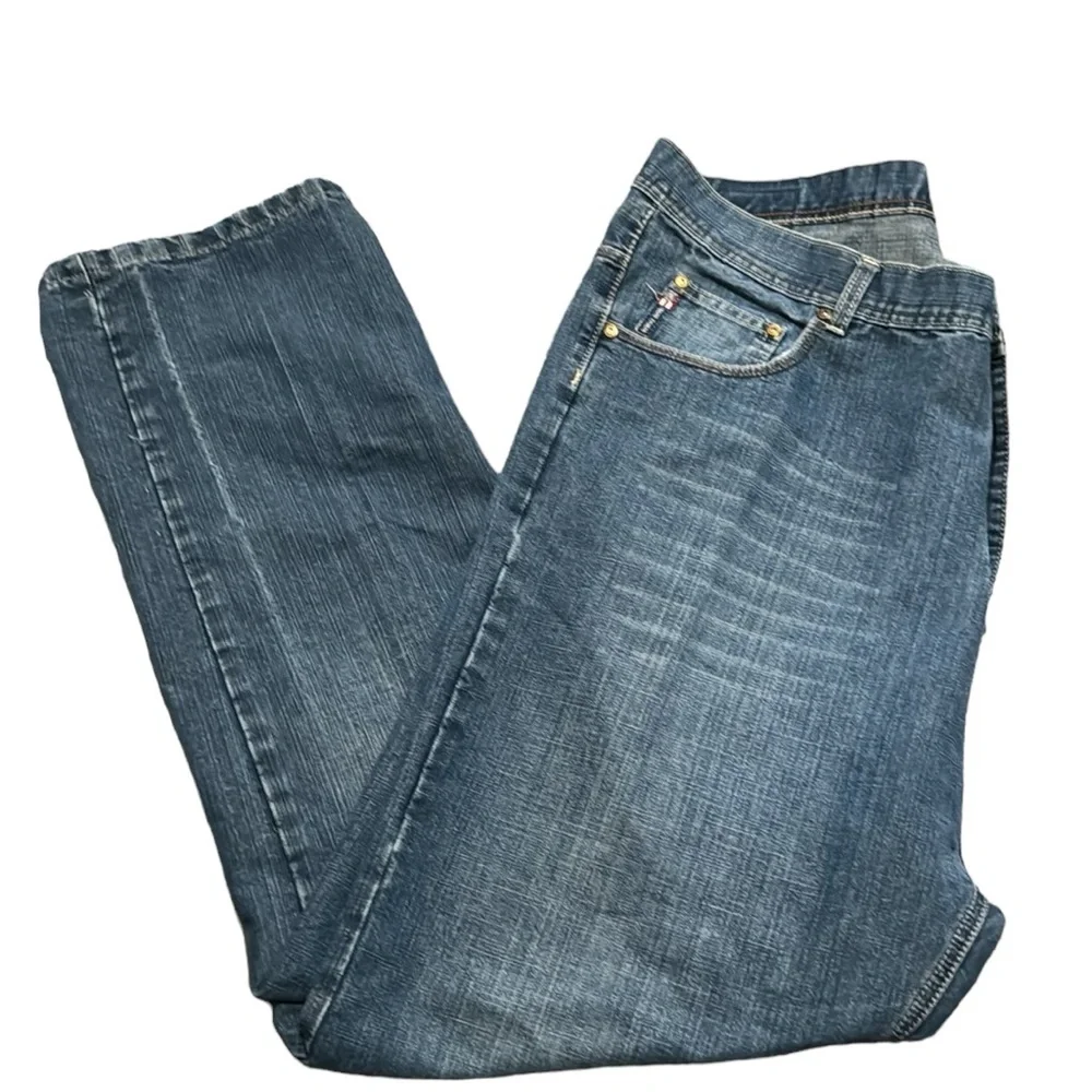 Phat Farm Vintage 90’s Y2K Men’s Baggy Jeans GUC Sz 42” x 32” Med/Dk Wash
